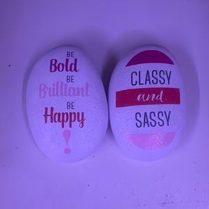 Inspiring Boss Smooth Painted Rocks BUNDLE